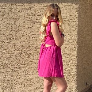 Pink flirty dress